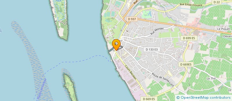 localisation de l'entreprise ETALON ROUGE à BLAYE