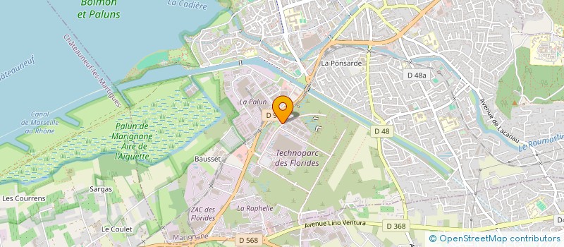 localisation de l'entreprise ETALONAIR  SAINT-VICTORET