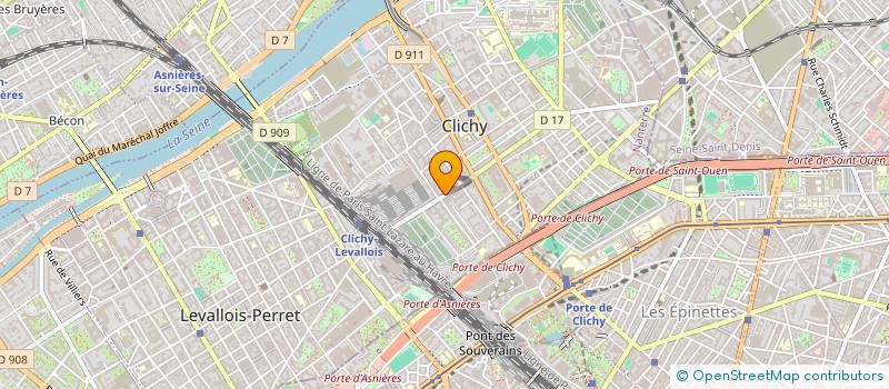 localisation de l'entreprise ETAM FORMATION à CLICHY