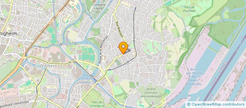 localisation de l'entreprise ETAMINE à STRASBOURG