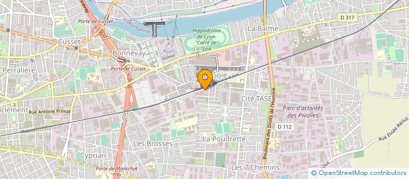 localisation de l'entreprise ETAMINE à VAULX-EN-VELIN