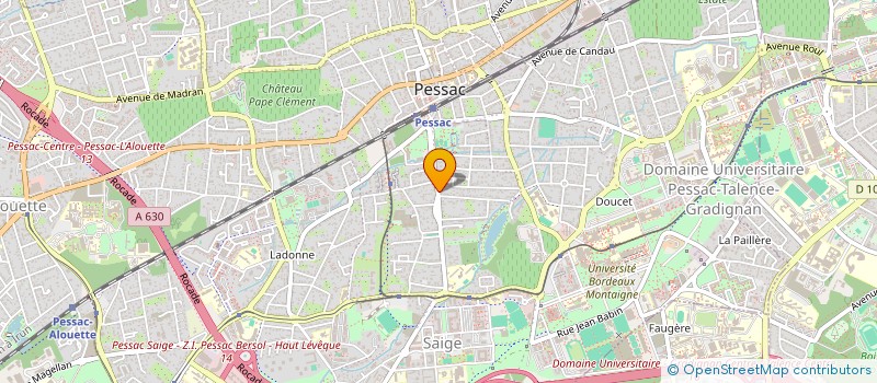 localisation de l'entreprise ETAMINE  PESSAC