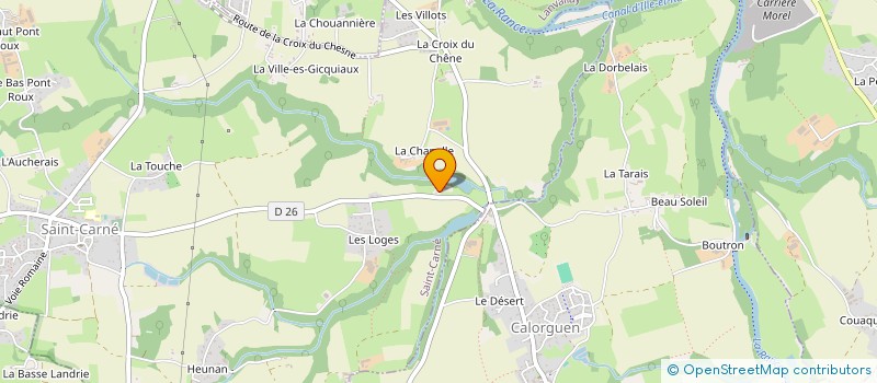 localisation de l'entreprise ETAMINE à CALORGUEN