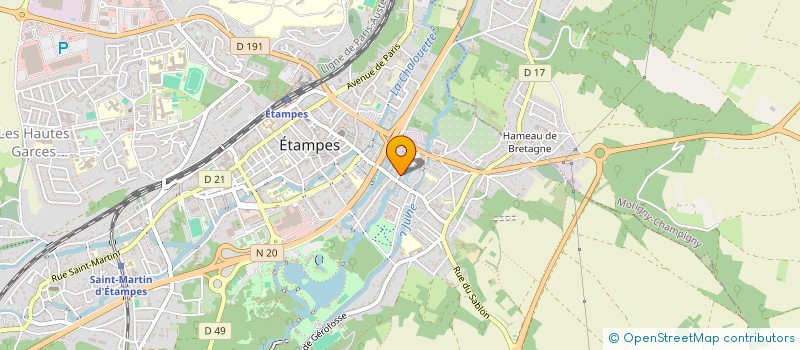 localisation de l'entreprise ETAMPES ECHAPPEMENT à ETAMPES