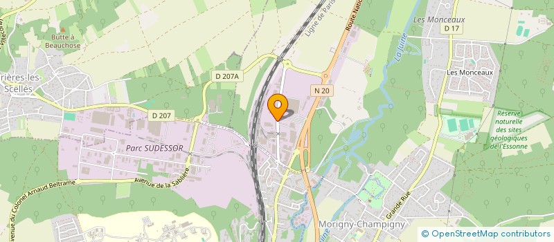 localisation de l'entreprise ETAMPES ENERGIE à MORIGNY-CHAMPIGNY