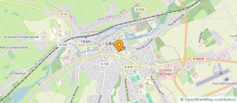 localisation de l'entreprise ETAN à L'AIGLE