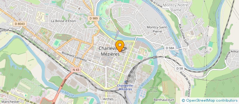 localisation de l'entreprise ETAN à CHARLEVILLE-MEZIERES