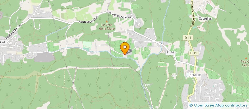 localisation de l'entreprise ETAN  UCHAUX