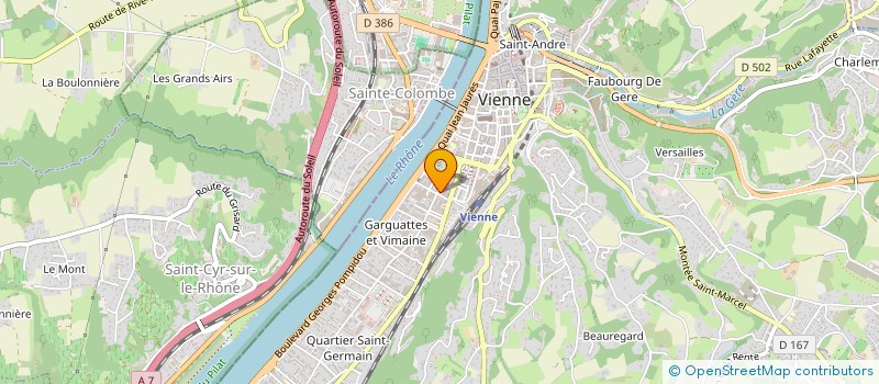 localisation de l'entreprise ETAN DEVELOPPEMENT à VIENNE