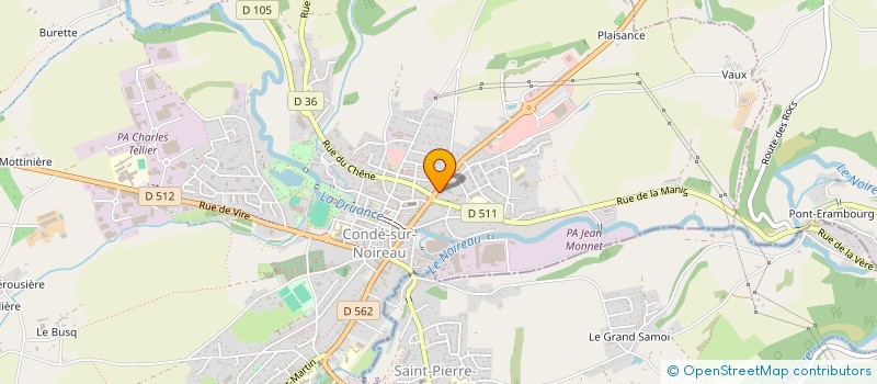 localisation de l'entreprise ETANCH 2000 à CONDE-EN-NORMANDIE