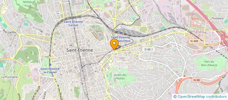 localisation de l'entreprise ETANCH BAT à SAINT-ETIENNE