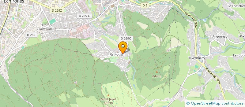 localisation de l'entreprise ETANCH'ISERE  BRESSON