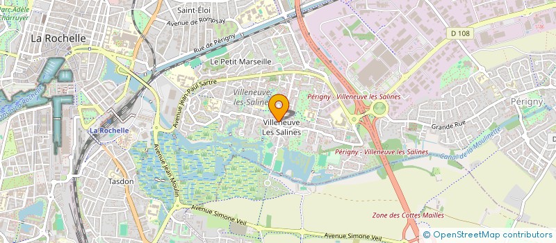 localisation de l'entreprise ETANCH'SERVICES à LA ROCHELLE