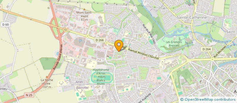 localisation de l'entreprise ETANCHE IMMO à ARRAS