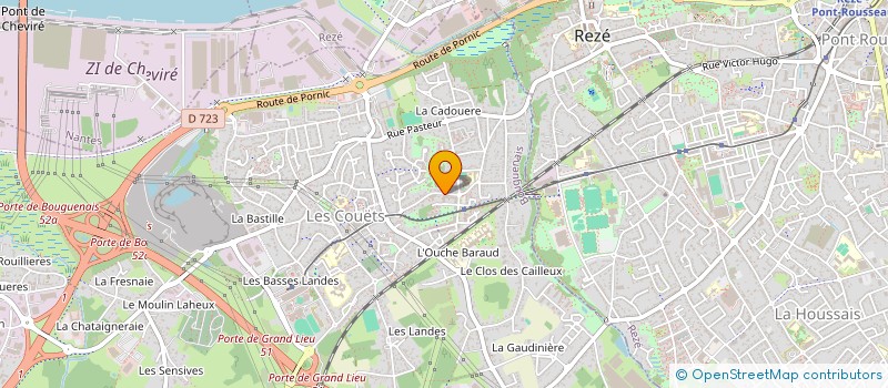 localisation de l'entreprise ETANCHE OZERO  BOUGUENAIS