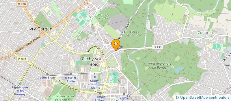 localisation de l'entreprise ETANCHE P à CLICHY-SOUS-BOIS