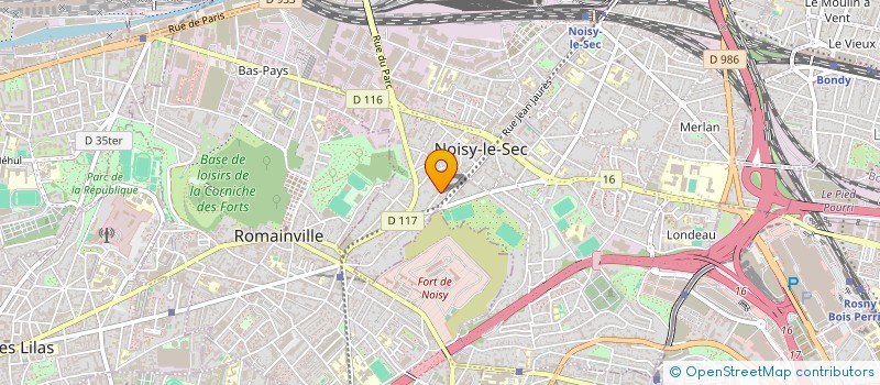 localisation de l'entreprise ETANCHE PRO à NOISY-LE-SEC