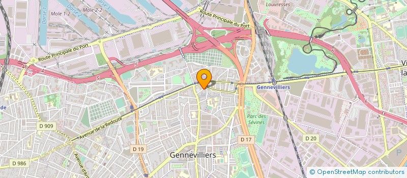 localisation de l'entreprise ETANCHE-TECH à GENNEVILLIERS
