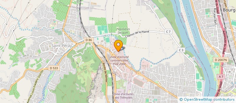 localisation de l'entreprise ETANCHEITE 2607 à SAINT-PERAY