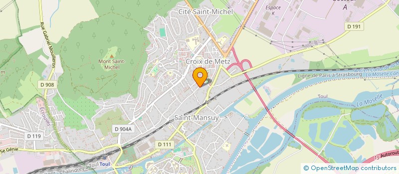 localisation de l'entreprise ETANCHEITE 54  TOUL