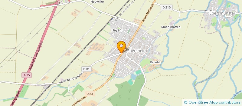 localisation de l'entreprise ETANCHEITE ALSACIENNE  EBERSHEIM