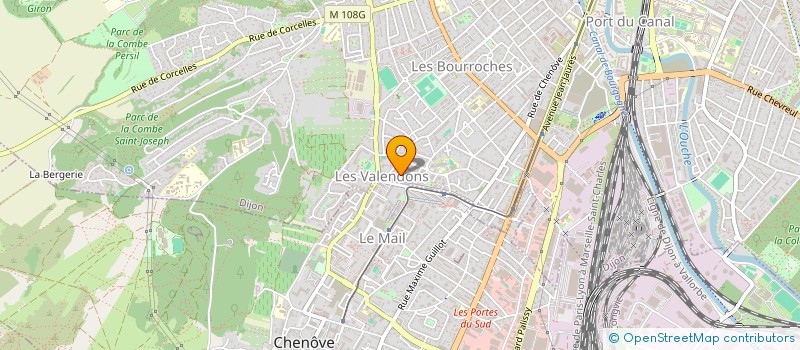 localisation de l'entreprise ETANCHEITE BARDAGE DX21 à DIJON