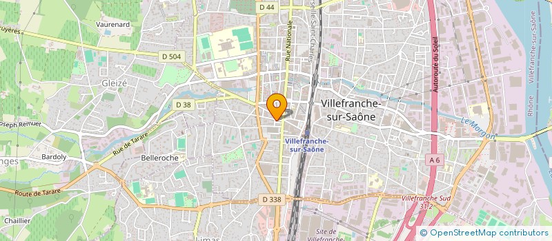 localisation de l'entreprise ETANCHEITE BEAUJOLAISE à VILLEFRANCHE-SUR-SAONE