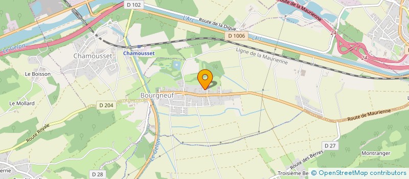 localisation de l'entreprise ETANCHEITE BTP VAL GELON  BOURGNEUF