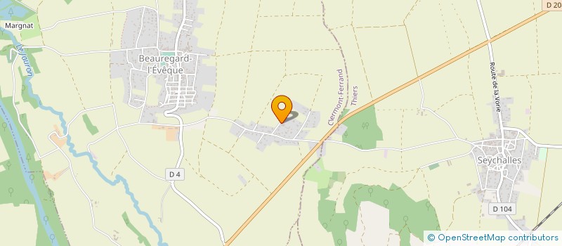 localisation de l'entreprise ETANCHEITE COUVERTURE BARDAGE  BEAUREGARD-L'EVEQUE