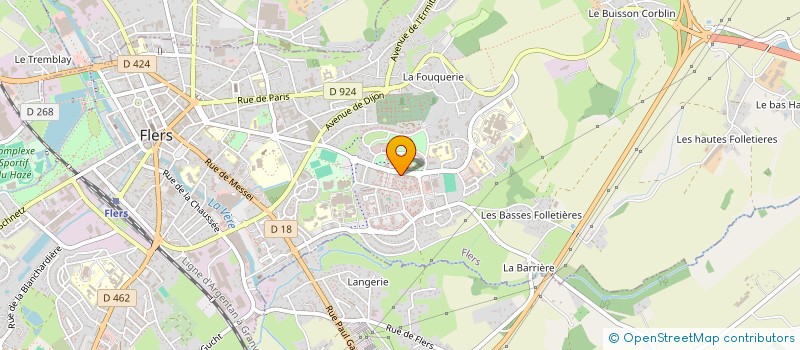 localisation de l'entreprise ETANCHEITE COUVERTURE IDUSTRIELLE à FLERS