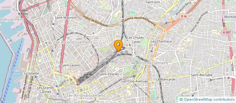 localisation de l'entreprise ETANCHEITE COUVERTURE ISOLATION à MARSEILLE