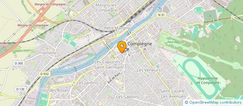 localisation de l'entreprise ETANCHEITE - COUVERTURE - OISE à COMPIEGNE