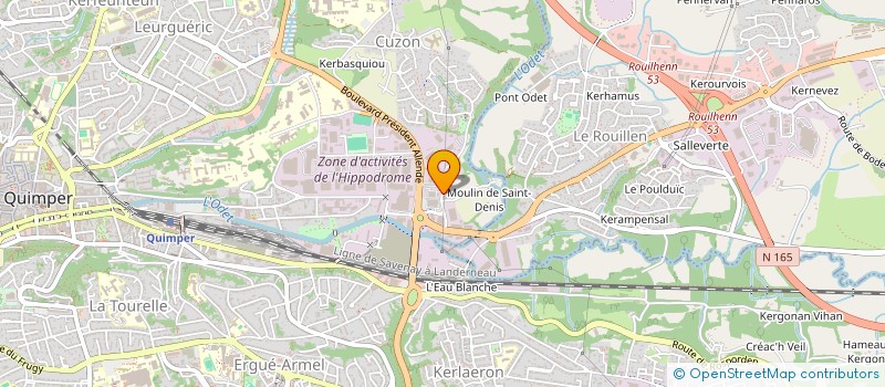 localisation de l'entreprise ETANCHEITE D'ARMOR à QUIMPER