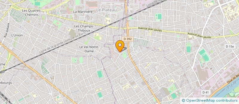 localisation de l'entreprise ETANCHEITE DE VAL D OISE à BEZONS