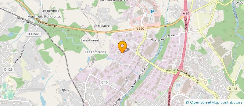 localisation de l'entreprise ETANCHEITE DU LIMOUSIN à LIMOGES