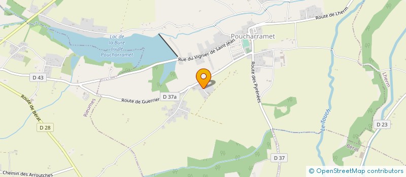 localisation de l'entreprise ETANCHEITE DU SAVES à POUCHARRAMET