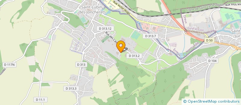 localisation de l'entreprise ETANCHEITE ET FROTTEMENT J. MASSOT à SAINT-LUBIN-DES-JONCHERETS