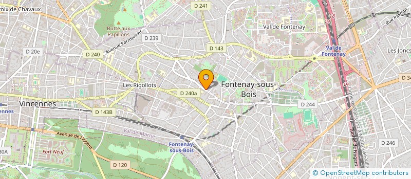 localisation de l'entreprise ETANCHEITE ET MAINTENANCE à FONTENAY-SOUS-BOIS