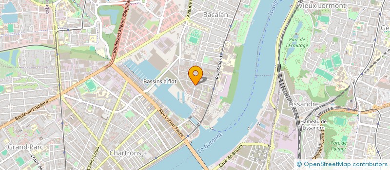 localisation de l'entreprise ETANCHEITE ET SERVICES AQUITAINE à BORDEAUX