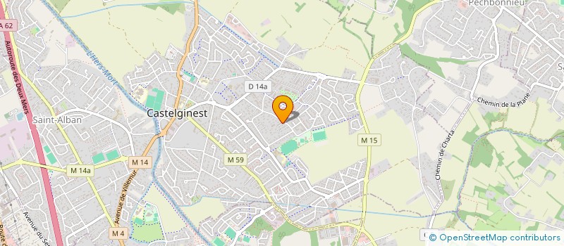 localisation de l'entreprise ETANCHEITE GENERALE DU BATIMENT  CASTELGINEST