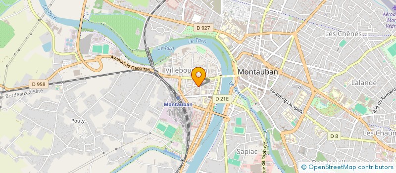 localisation de l'entreprise ETANCHEITE GENERALE SARL à MONTAUBAN