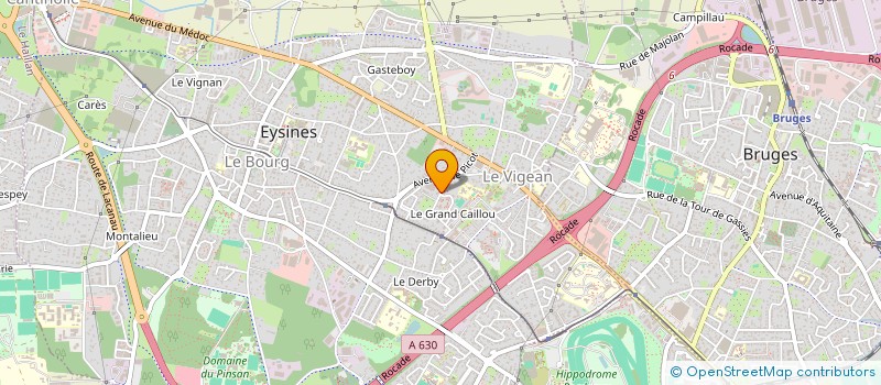 localisation de l'entreprise ETANCHEITE GIRONDINE à EYSINES