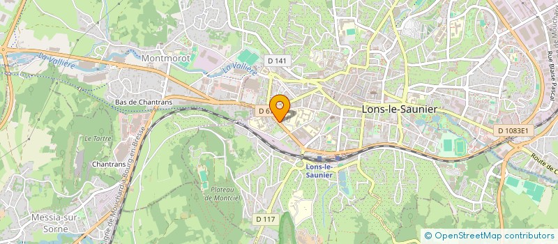 localisation de l'entreprise ETANCHEITE MACONNERIE BATIMENT à LONS-LE-SAUNIER