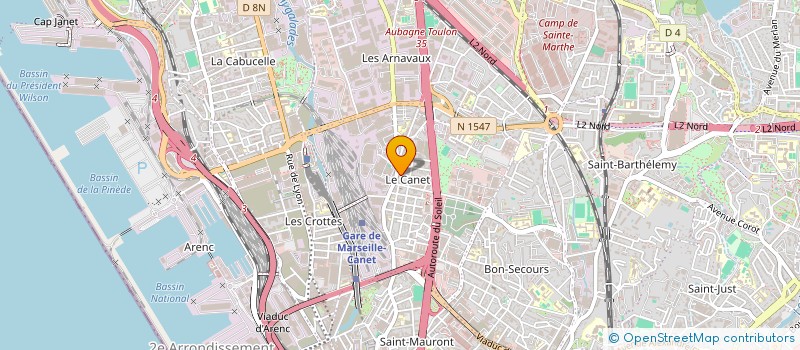 localisation de l'entreprise ETANCHEITE MARSEILLAISE à MARSEILLE