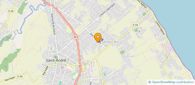 localisation de l'entreprise ETANCHEITE MODERNE REUNIONNAISE à SAINT-ANDRE