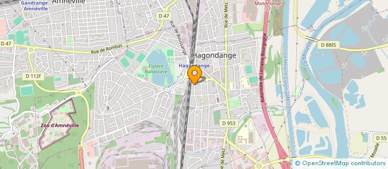 localisation de l'entreprise ETANCHEITE MOSELLANE  HAGONDANGE