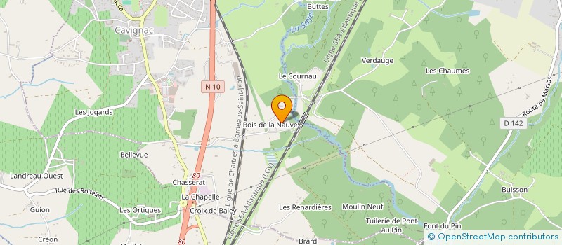 localisation de l'entreprise ETANCHEITE NORD GIRONDE  CAVIGNAC