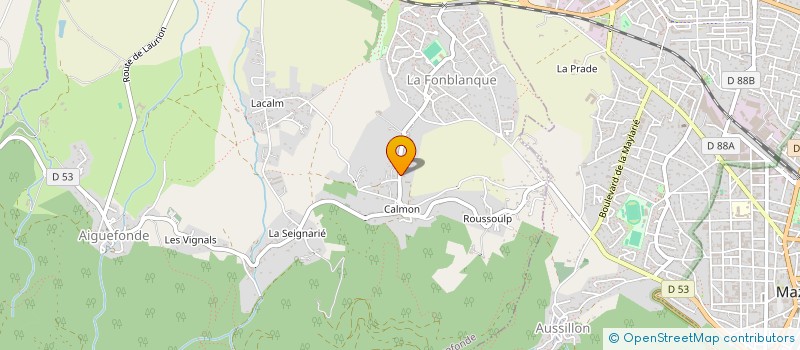 localisation de l'entreprise ETANCHEITE OPTIMUM  AIGUEFONDE