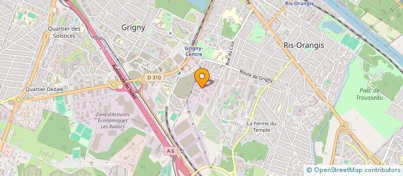 localisation de l'entreprise ETANCHEITE PARISIENNE  RIS-ORANGIS