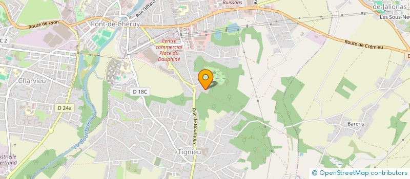 localisation de l'entreprise ETANCHEITE PONTOISE à TIGNIEU-JAMEYZIEU